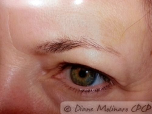 hairstroke brows before left